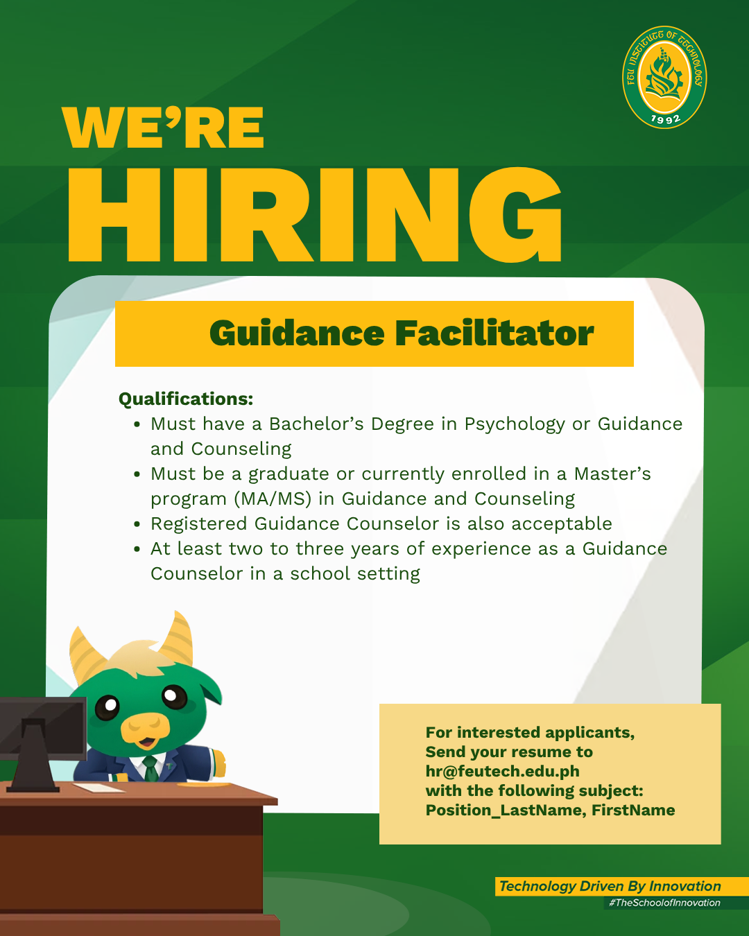 Official Job Posting Poster